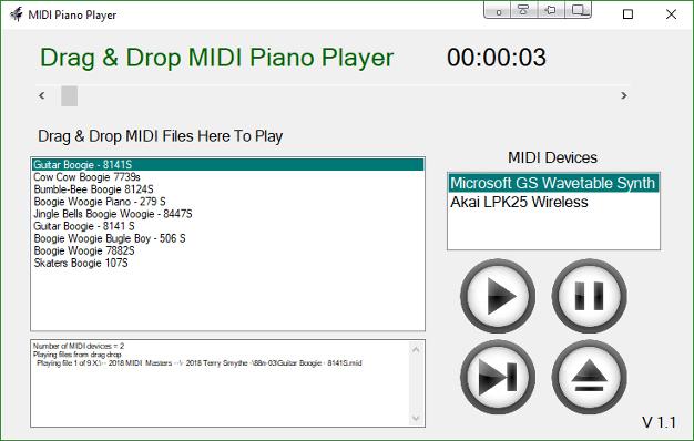 MidiPiano - MIDI File Player/Recorder